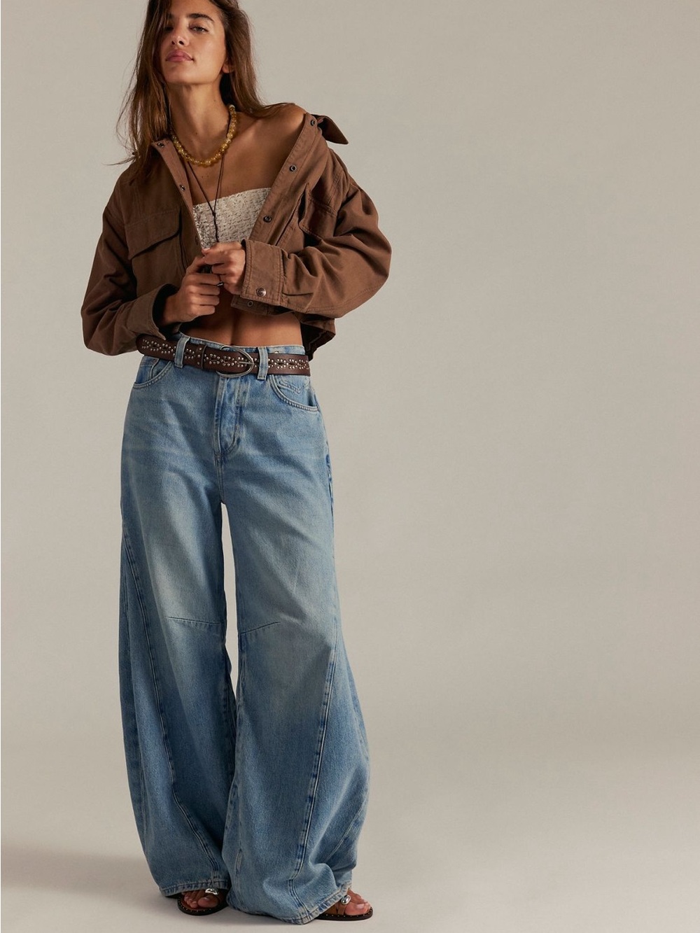 We The Free Eden High Slouchy Flare Jeans Size 27 NWT Fast Forward